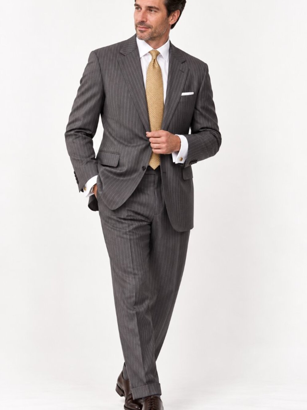 Distinguished! Jos. A. Bank Signature Collection Gray Pinstripe Suit